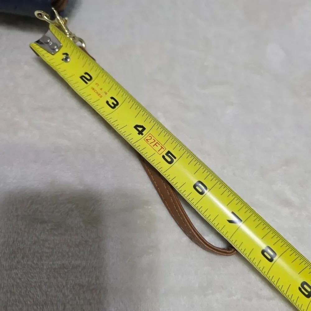 Stone Mountain Blue And Brown Faux Leather Phone Wristlet Pocket for Large Phone - Picture 8 of 8